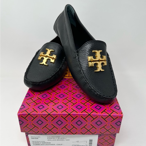 Tory Burch Everly Driver Black Leather - Picture 6 of 6